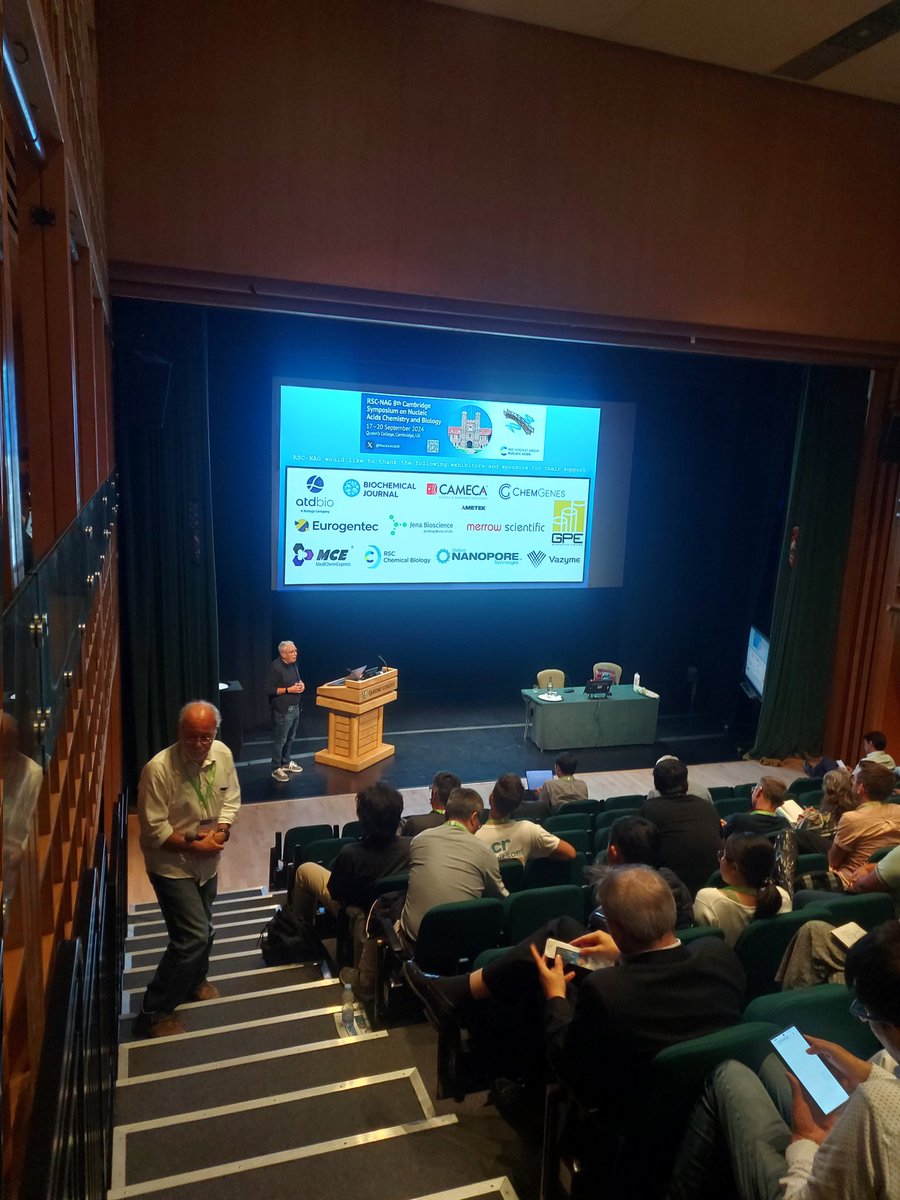 Prof Zoë Waller (@drzoewaller) on Twitter photo At Cambridge Symposium on Nucleic Acids Chemistry and Biology
<a href="/NucleicAcidUK/">RSC Nucleic Acids</a>
#CamNA24 At Cambridge Symposium on Nucleic Acids Chemistry and Biology
<a href="/NucleicAcidUK/">RSC Nucleic Acids</a>
#CamNA24