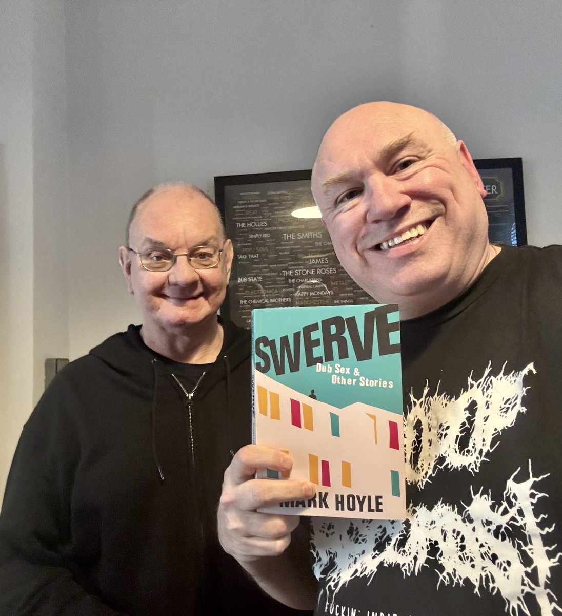 Absolutely brilliant afternoon chatting to #markhoyle <a href="/dub_sex/">dub sex</a> about his book Swerve (which is available through <a href="/Route_News/">Route</a>) and much more for my Indie Brunch on <a href="/louderthanwar/">Louder Than War</a> this Saturday

It's epic... great tunes too...