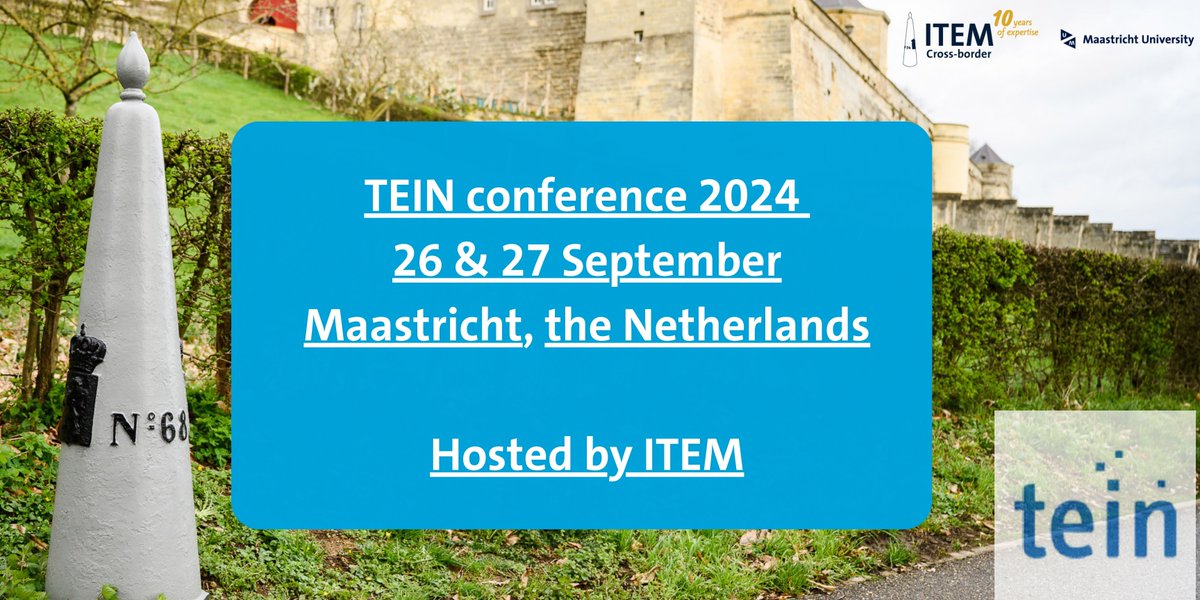 🌍 Join the TEIN Conference 2024: Shaping the Future of Cross-Border Cooperation! Get ready for two inspiring days!

🔗 Read more about this event and find the updated programme on the eventpage via lnkd.in/eM8WxdgG
🔗 Sign up now via lnkd.in/eUrddseq