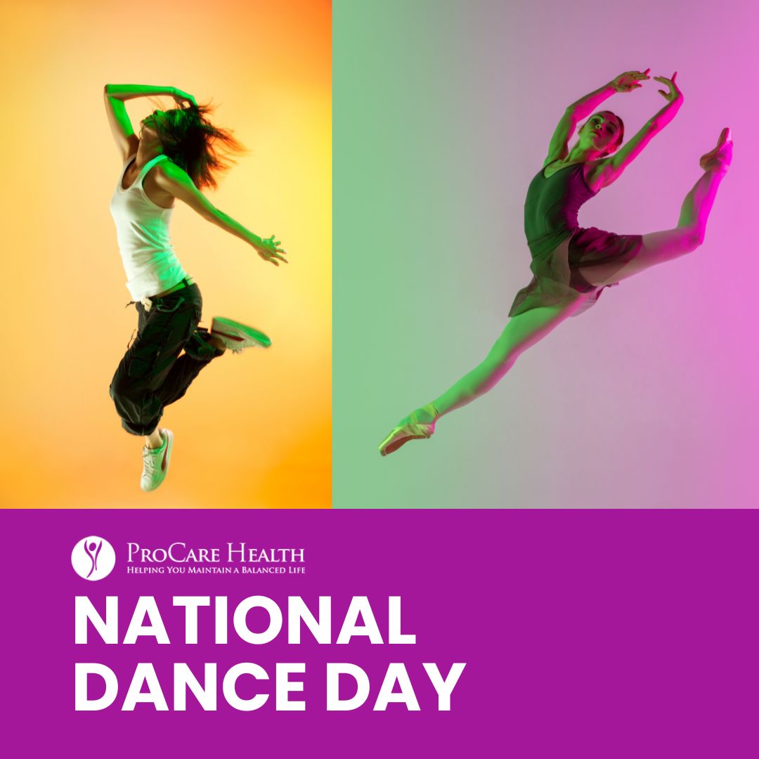 💃🕺 National Dance Day 💃🕺 Let’s hit the floor and celebrate the joy of dance! Whether you’re a seasoned pro or just dancing in your living room, today is all about moving to the rhythm and having fun. Share your favorite dance moves and tag us! 🎉