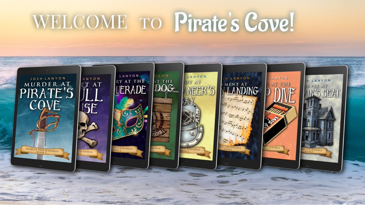 🏖️🦜 Set sail for mystery! 🕵️‍♂️📚 A charming gay bookseller, his gruff (but sweet!) cop boyfriend, and their adorable stray puppy 🐾 unravel secrets in a seaside village with a pirate past! 🏴‍☠️ 8 books of cozy whodunits await! 🔍❤️ #CozyMystery #LGBTQ #BookishAdventures