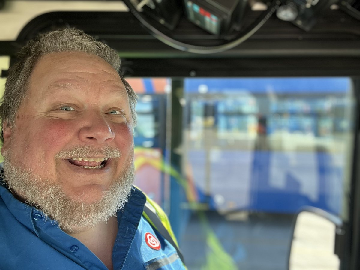 Dan_Christensen's tweet photo. People on my @trimet bus
A woman who talks to herself every day. Always the same seat, same mumblings about family. just lives in her own world, unless you are in her seat… then you get a world class mean mug. Makes me wonder what her story is. #BusStories #Portland https://t.co/1ttUpjwYHy