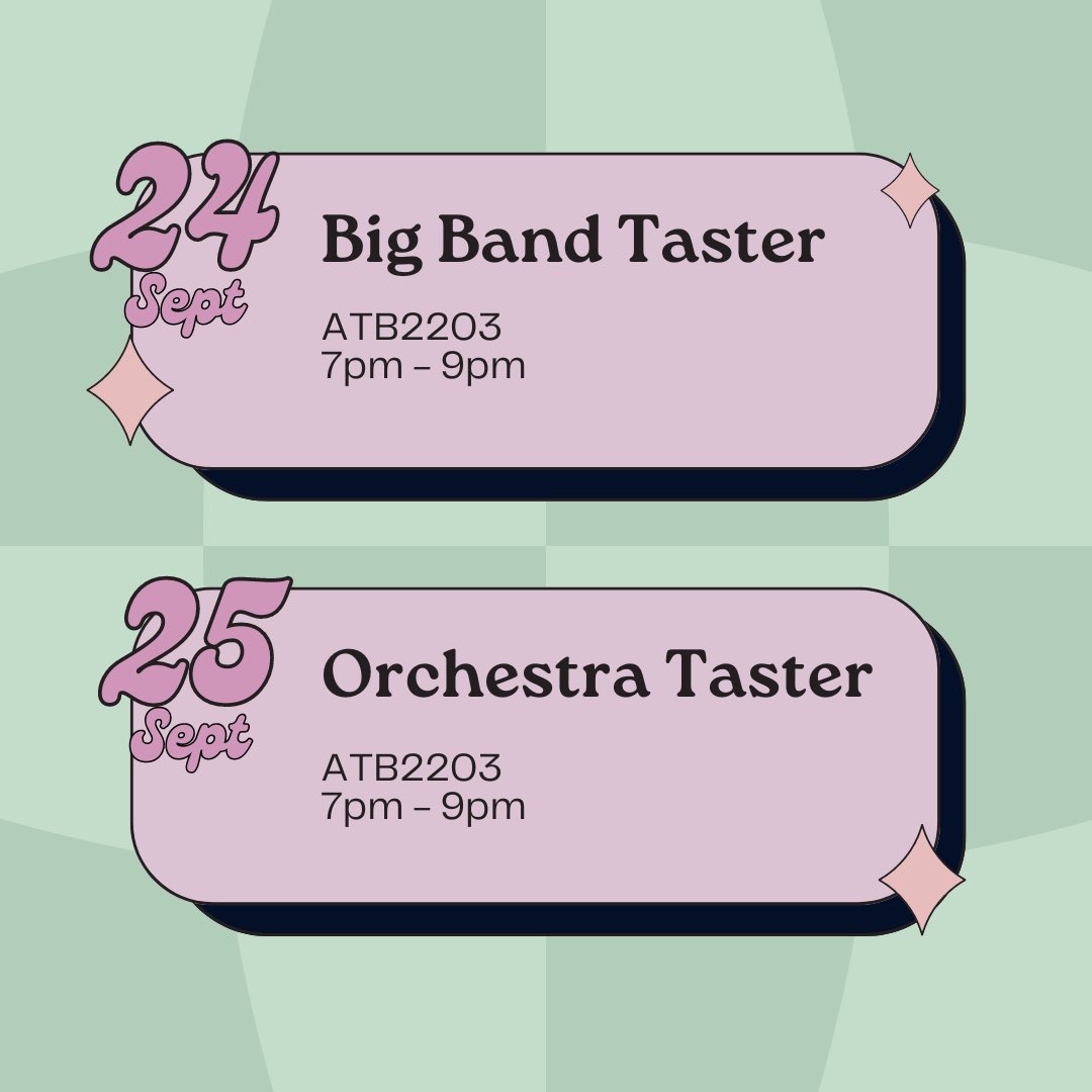 We absolutely loved meeting you all at Societies Fayre today! 

Our rehearsals begin next week, starting with our two taster sessions - bring your instrument or come along to listen 🎶