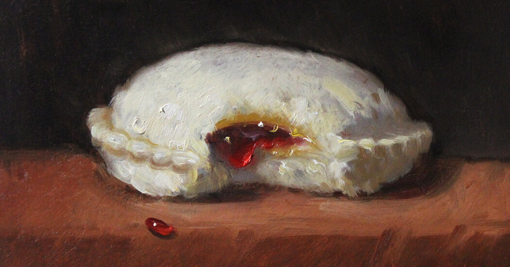 KatCaric's tweet photo. Uncrustables Painting by Noah Verrier Sells for $4,999 https://t.co/6FAofB7fqy https://t.co/wGAODeEzFZ
