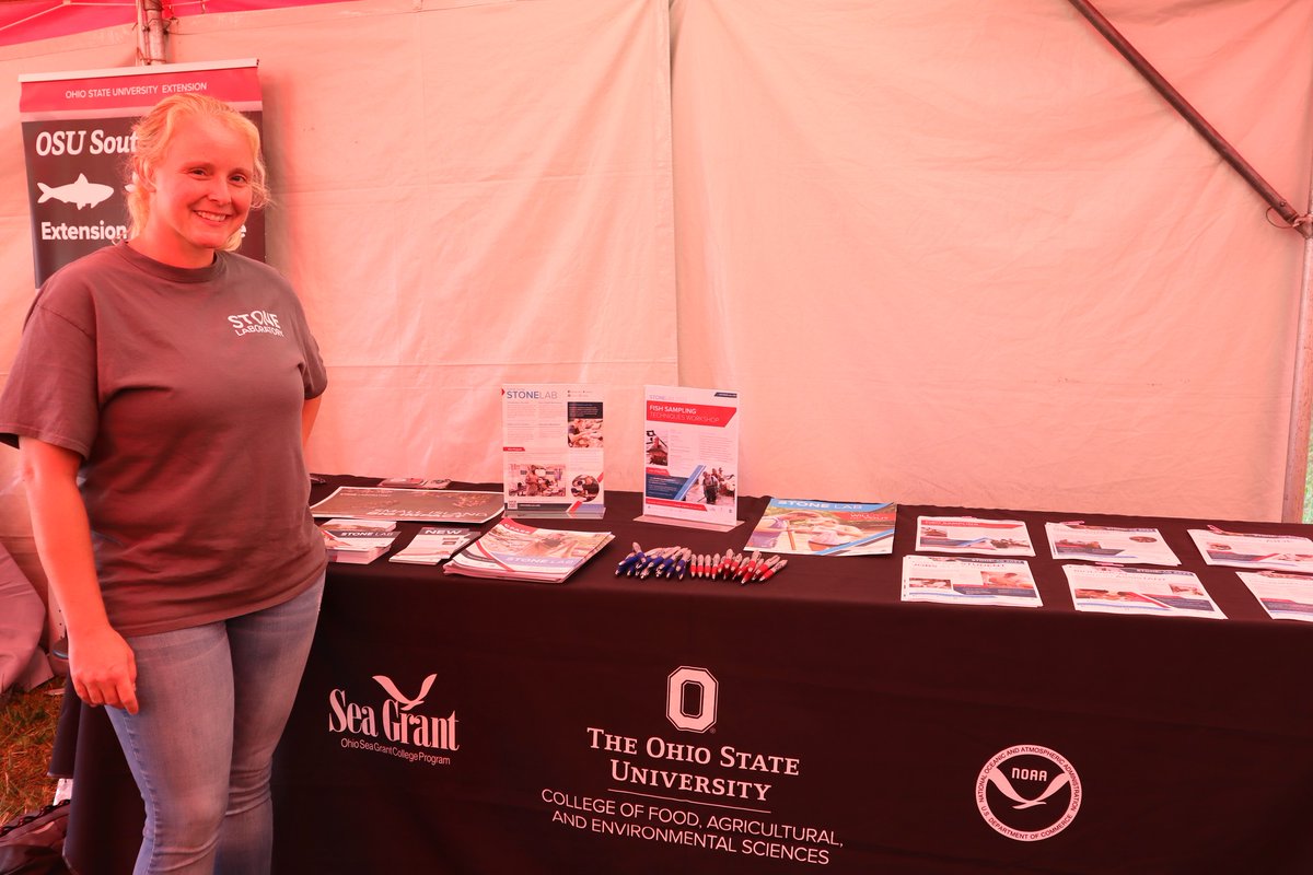 Stone Laboratory (@stonelab) on Twitter photo Stop by <a href="/OhioStateFSR/">Farm Science Review</a> at the Gwynne Conservation Area tents today (Tuesday, September 17) through Thursday, September 19 to learn more about Stone Lab from Stone Lab Curriculum Specialist Felecia!
#FSR24 Stop by <a href="/OhioStateFSR/">Farm Science Review</a> at the Gwynne Conservation Area tents today (Tuesday, September 17) through Thursday, September 19 to learn more about Stone Lab from Stone Lab Curriculum Specialist Felecia!
#FSR24