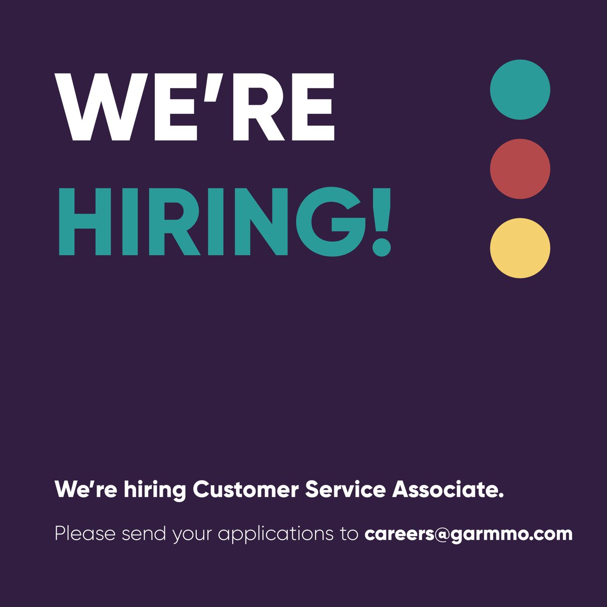 garmmo's tweet image. Love Excel and helping people? Join us as a Customer Service associate at Garmmo! Email us at careers@garmmo.com. #ExcelExperts #CustomerService