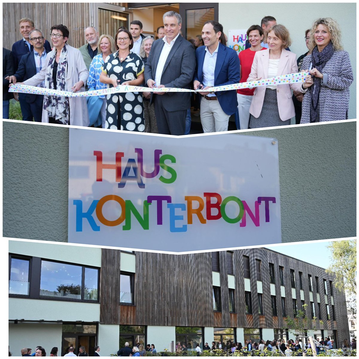 🏡 Fir de Kanner Halt &amp; Gebuergenheet ze bidden ass et wichteg a sécher &amp; modern Infrastrukturen ze investéieren. Besonnesch un dësem Projet #HausKonterbont ass de Gebrauch vu lokalem Bichenholz. De Staat gëtt weiderhi senger Roll als Virreider am nohaltege bauen gerecht.