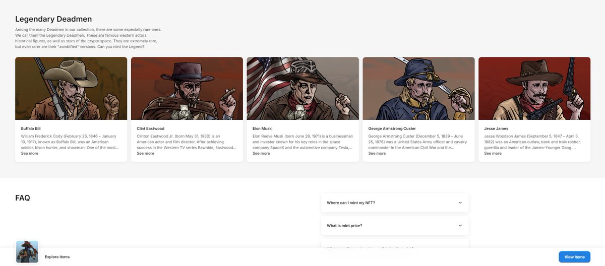 Really proud of how good Rogue West Deadmen Club collection page looks on #opensea. It is a pity that other marketplaces do not have such rich customization opportunities.

Take a look: opensea.io/collection/rog…

#NFT #NFTs #NFTcollectibles #NFTcollections #OpenSeaNFT #pfp #PFPs