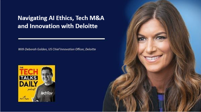 senecameredith's tweet photo. AI is driving the next wave of industry transformations, and it’s not slowing down. Discover innovations reshaping business in 2024! Hear Deborah Golden, Deloitte’s US Chief Innovation Officer, on the Tech Talks Daily podcast. #AI #Innovation https://t.co/xIgjRpNAmy https://t.co/bZTefMKuf6
