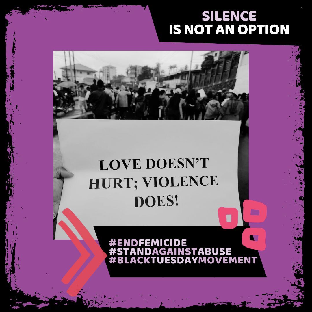 Purposeful_org's tweet photo. ✊🏾 We marched for Sia in Freetown to #EndFemicide, and we'll continue to march for all of us silenced by male violence and patriarchal power. Our voices matter now more than ever! 

#EndFemicide 
#BlackTuesdayMovement 
#MOVEInitiative https://t.co/4gLPB08Oj3
