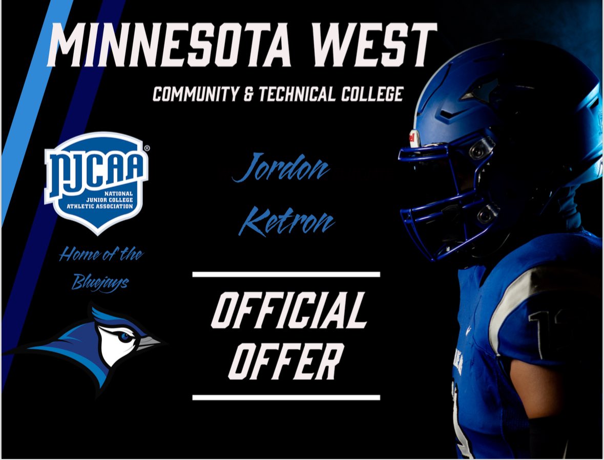 Jordon Ketron (@jordonketron) on Twitter photo After a great conversation with <a href="/CoachTucker25/">Blake Tucker</a> im blessed to receive an offer from Minnesota West <a href="/MnWestFootball/">Minnesota West Football</a> After a great conversation with <a href="/CoachTucker25/">Blake Tucker</a> im blessed to receive an offer from Minnesota West <a href="/MnWestFootball/">Minnesota West Football</a>