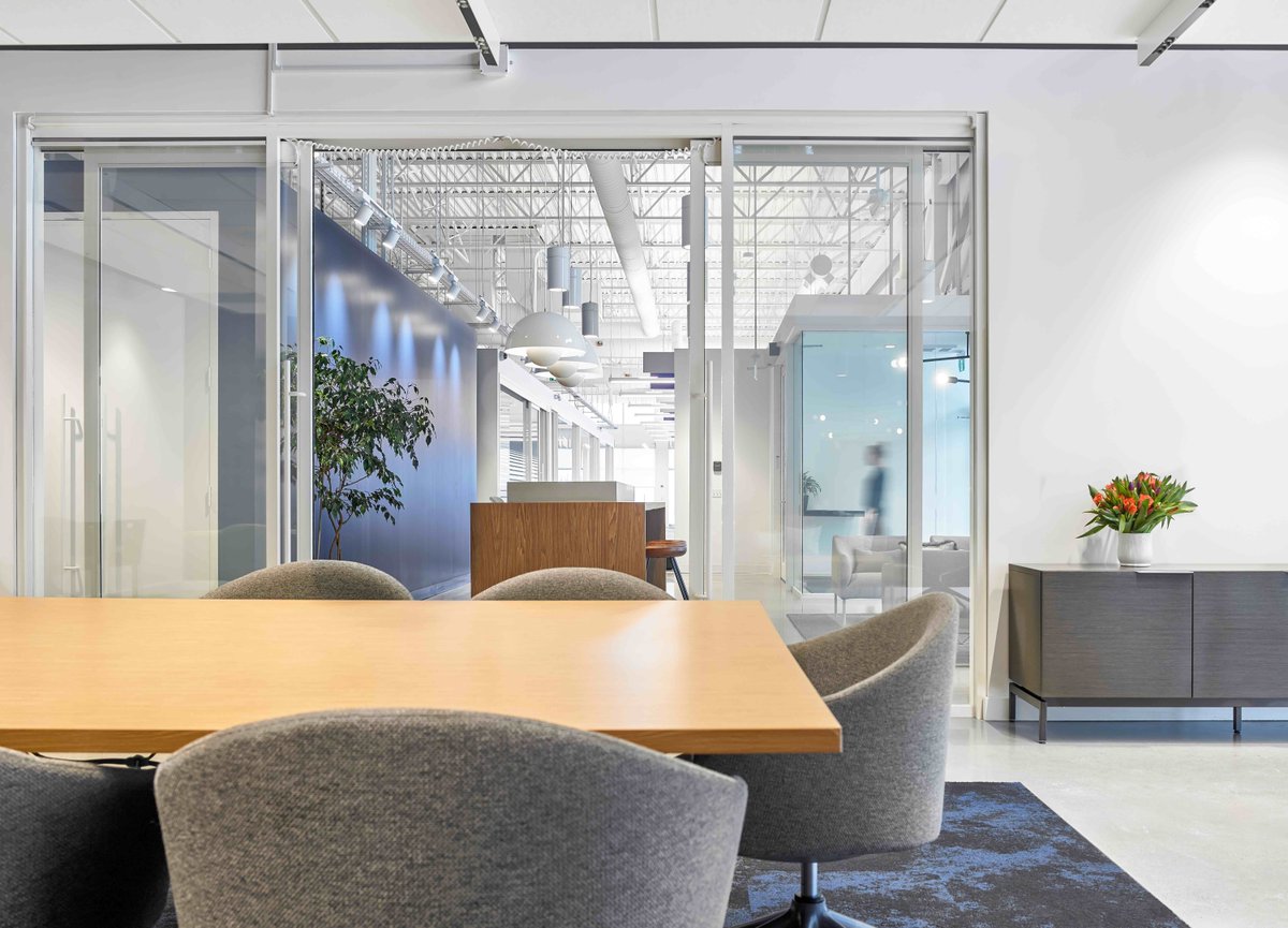SGHDP's tweet image. Revolutionizing a private office into an open work environment for a family-oriented company. Creating a workplace that would build human connections + harbor relationships between the directors + employees through a harmonious design.