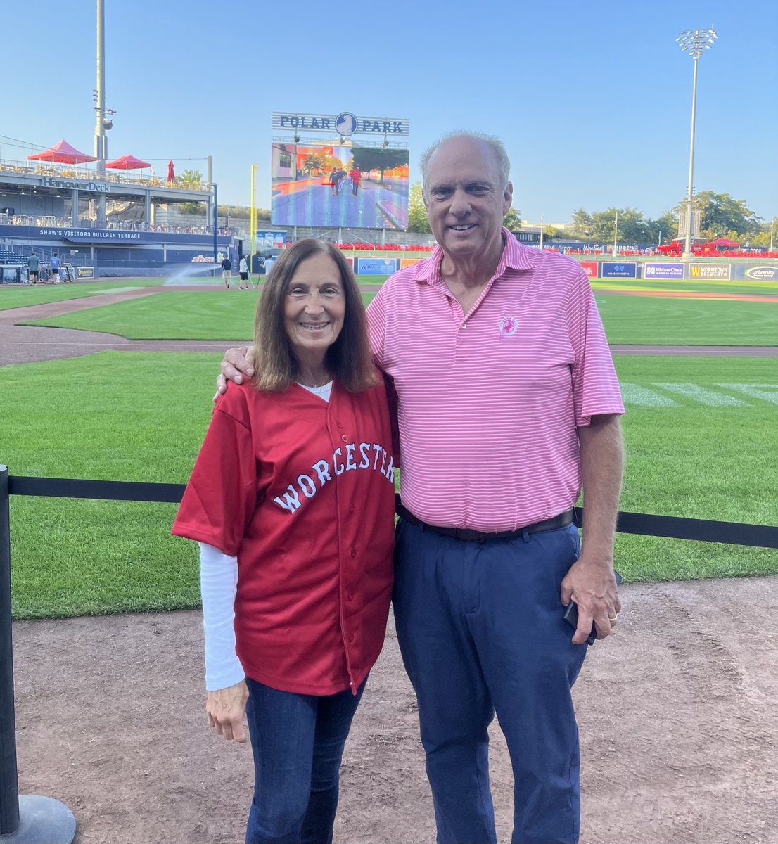 DebGoldbergMA's tweet photo. Wonderful evening at Polar Park for the 3rd Annual Worcester Police and Fire baseball game honoring their fallen heroes who selflessly protected the city they loved. #worcester #worcesterpolice #worcesterfire https://t.co/qJWuXQxSTD