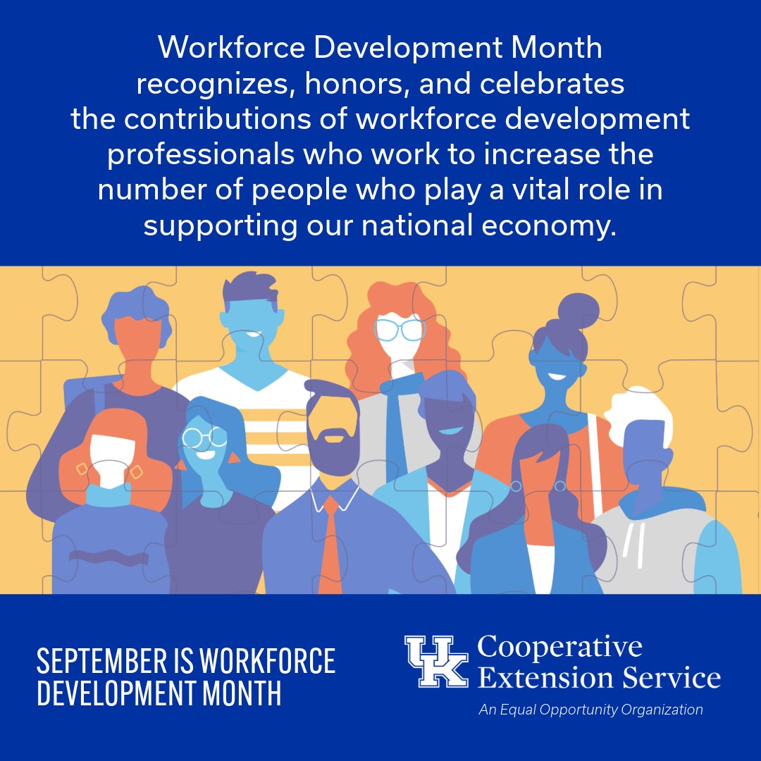 BlueprintKY's tweet photo. September is #WorkforceDevelopment Month!

We recognize, honor, &amp; celebrate the contributions of professionals who work to increase the number of people who play a vital role in supporting our national economy. https://t.co/I8PmDzbIqj
