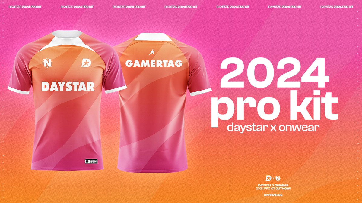 ICYMI: You can now purchase the new 2024 Daystar Pro Kit from <a href="/ONWEARGG/">ONWEAR</a> 🩷🧡

🛍️: onwear.gg/store/products…