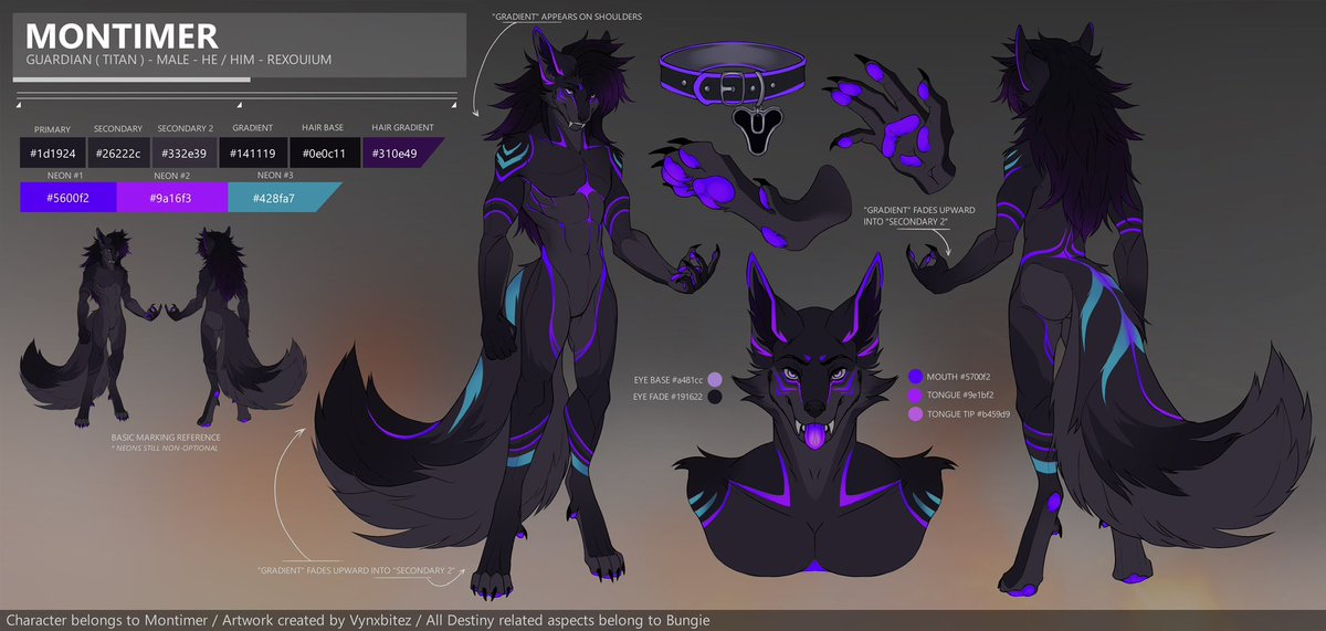 Montimer_Rex's tweet image. Never showed the new Design for Montimer

-Ref sheet made by a friend named Dragon
-two other art pieces made by my beloved @SpacexNova 

#FURRY #furryart #furryvrc