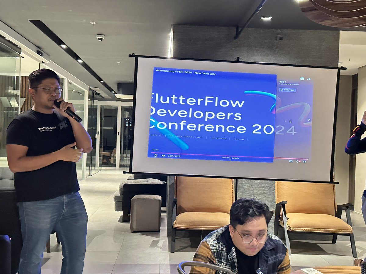 Hello from Manila Watch Party with Flutter PH and #FFDGManila! 💯🇵🇭

Super cool updates and announcements  of FlutterFlow features from the #FFDC 

<a href="/jhnlwhd/">jhoenil</a> <a href="/EricaKHanson/">Erica Hanson</a> <a href="/flutterflow/">FlutterFlow</a>