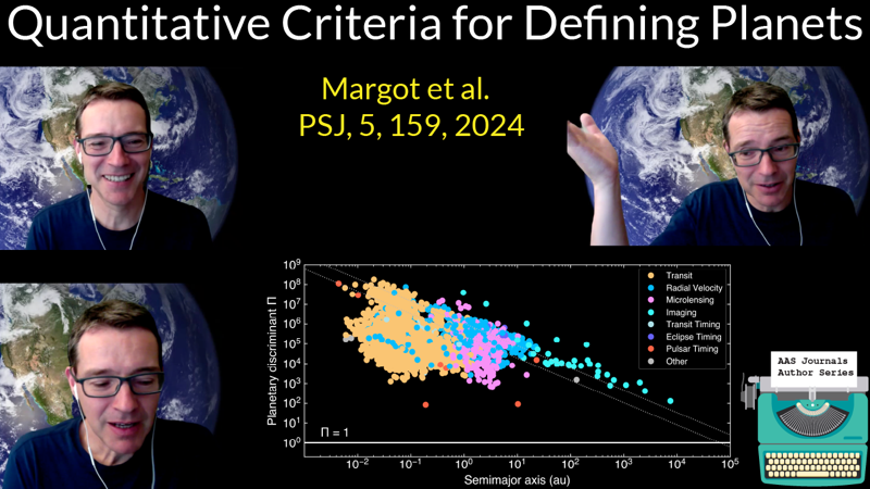 AAS_Office's tweet photo. In the latest AAS Journal Author Series video, Jean-Luc Margot (@UCLA) join us to chat about planets: https://t.co/C1CV2bss1e

This series connects authors with their article, their human story &amp; the larger #astronomy community.
#ExploreAstronomy #TheGoodStuff @JeanLucMargot https://t.co/7wqL9O1Bjs