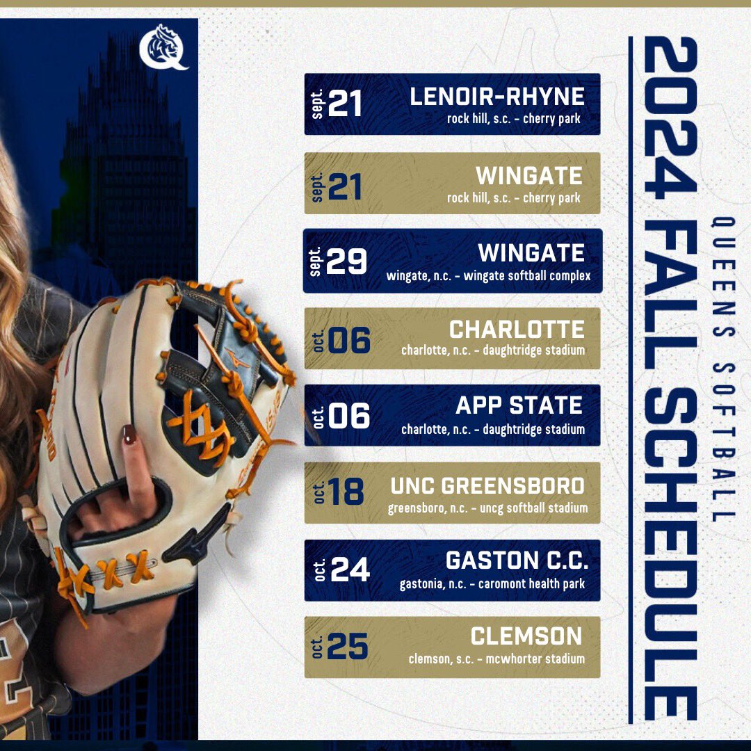 Our fall schedule is SET 👏 Catch your Royals in action starting this month 👑

#RoyalsRise | #QUeenCity | #CLT
