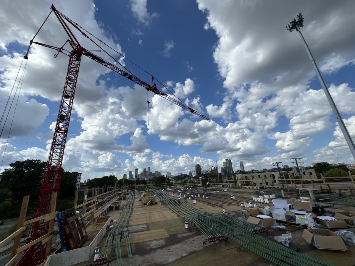 This week: Finish pouring our last Post-Tension deck
Next week: Start wood framing

Wadaag Commons is on its way to standing tall!