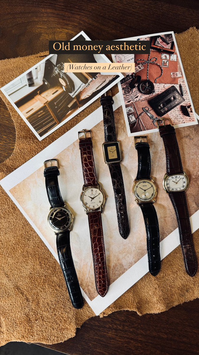 Element_iN_Time's tweet photo. Quiet luxury 🤎

Do you like collecting vintage watches?

#oldmoneyaesthetic #vintagewatch

#watches #swissmade #wristwatch #luxurywatch #explore #fyp #watchaddicts #watchoftheday https://t.co/Nb339qn9Tu