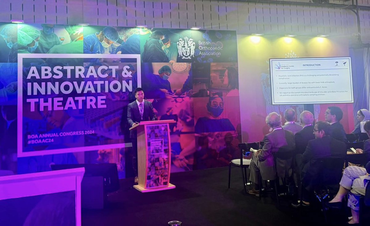 Academic Centre for Surgery (ACeS) (@aces_southtees) on Twitter photo Fantastic presentation by Nicholas Wei on the <a href="/PRISEstudy/">PRISE Study</a> findings 👏🏻🤩
<a href="/CornetResearch/">CORNET Research</a> <a href="/bota_uk/">BOTA</a> <a href="/NickWei03/">Nicholas Wei</a> <a href="/BritOrthopaedic/">BOA</a> #BOAAC24 Fantastic presentation by Nicholas Wei on the <a href="/PRISEstudy/">PRISE Study</a> findings 👏🏻🤩
<a href="/CornetResearch/">CORNET Research</a> <a href="/bota_uk/">BOTA</a> <a href="/NickWei03/">Nicholas Wei</a> <a href="/BritOrthopaedic/">BOA</a> #BOAAC24