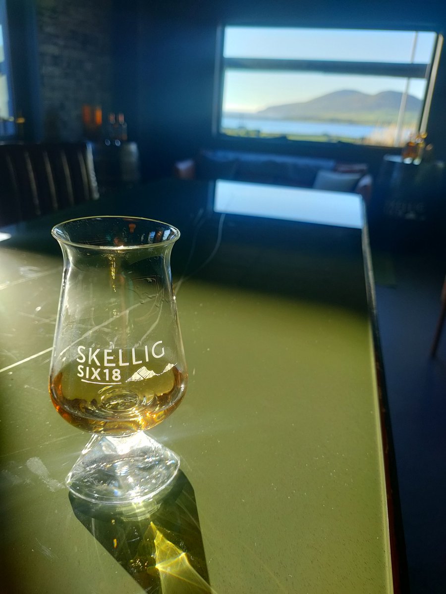 Hello from our visitor experience on the #SkelligCoast of Ireland. Great to chat with the <a href="/kybourbontrail/">KentuckyBourbonTrail</a> team and to join the celebrations from Ireland across that Atlantic (out the window here) #WorldBourbonToast