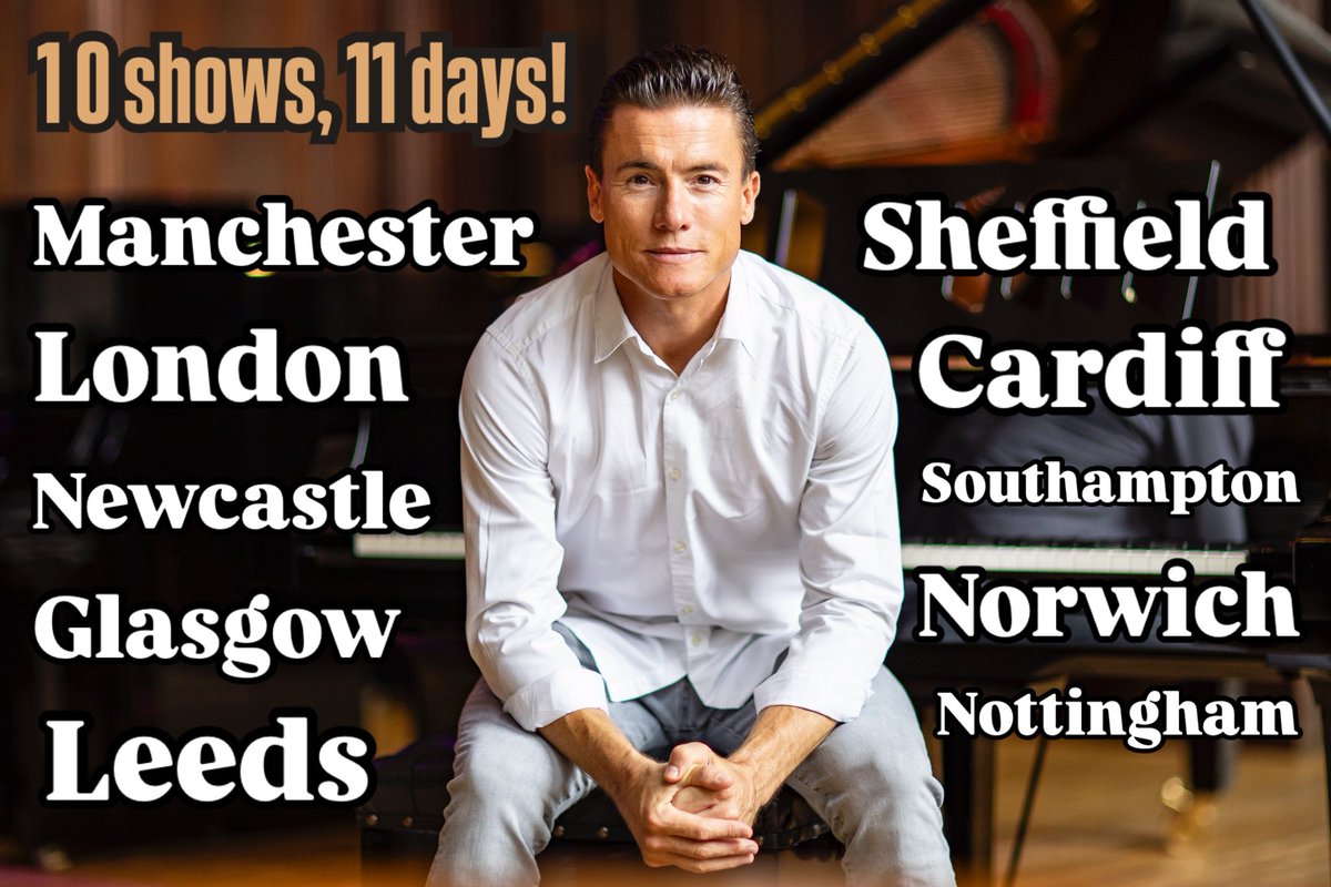 We will have a 🎤 in the audience for any questions you may have for this event. Come and find out how I went from the piano to the podium and back again!
Tickets available NOW to all shows at: Toselandmusic.com 🎹🎤🏍️🏆