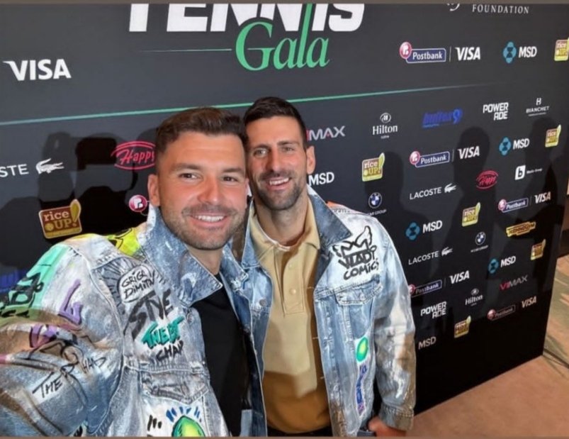 zhani1919's tweet photo. #BalkanBoys🇧🇬🎾🇷🇸@GrigorDimitrov @DjokerNole 🍀 https://t.co/qapBJ1tCb1