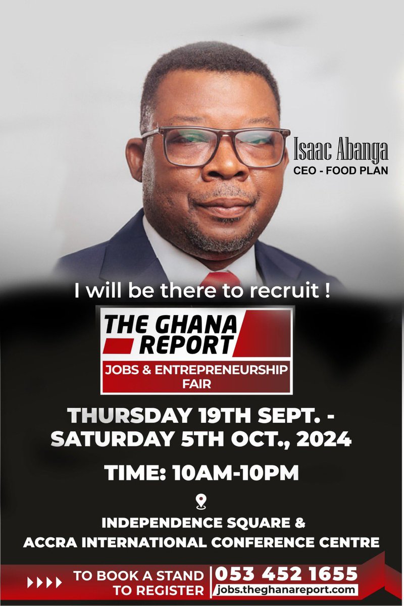 #GhanaJobsFair 
#YouthEntrepreneurship2024