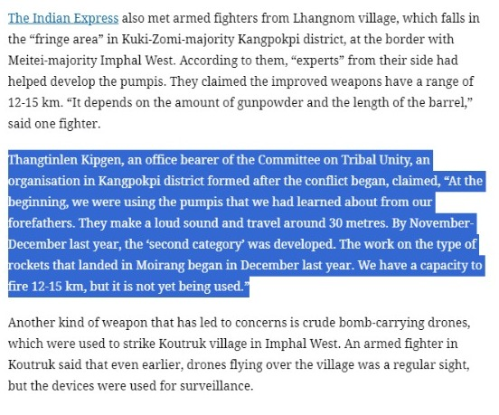 chingthou's tweet photo. After #KSO Delhi president, #CoTU, a #Kuki organisation based in Kangpokpi, has admitted that they have started developing long range (12-15 km) rocket back in December last year, like that landed in Moirang. What more do you need?

#KukiLiesXposed 

https://t.co/qzwHj6N3FC https://t.co/JLJQrMS56W