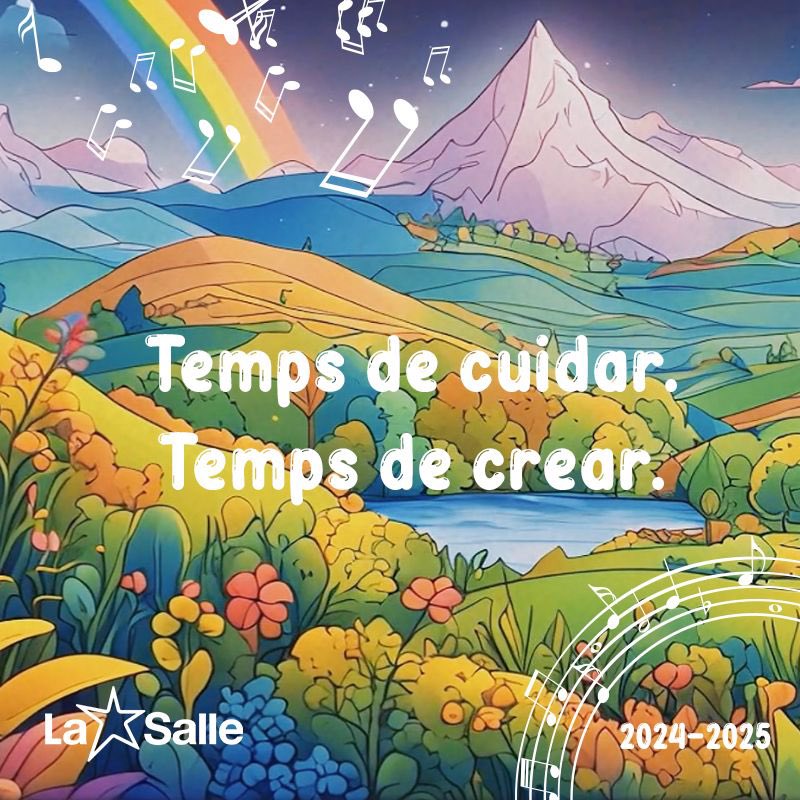 A La Salle és temps de cuidar el que la vida ens regala i temps de crear oportunitats i moments feliços. Tenim un regal que cuidar i un món millor que crear. #NouCursLaSalle #CançóDelLemaLaSalle #TempsDeCuidarTempsDeCrear 
Link vídeo audio: youtu.be/ZuAV99eVv74