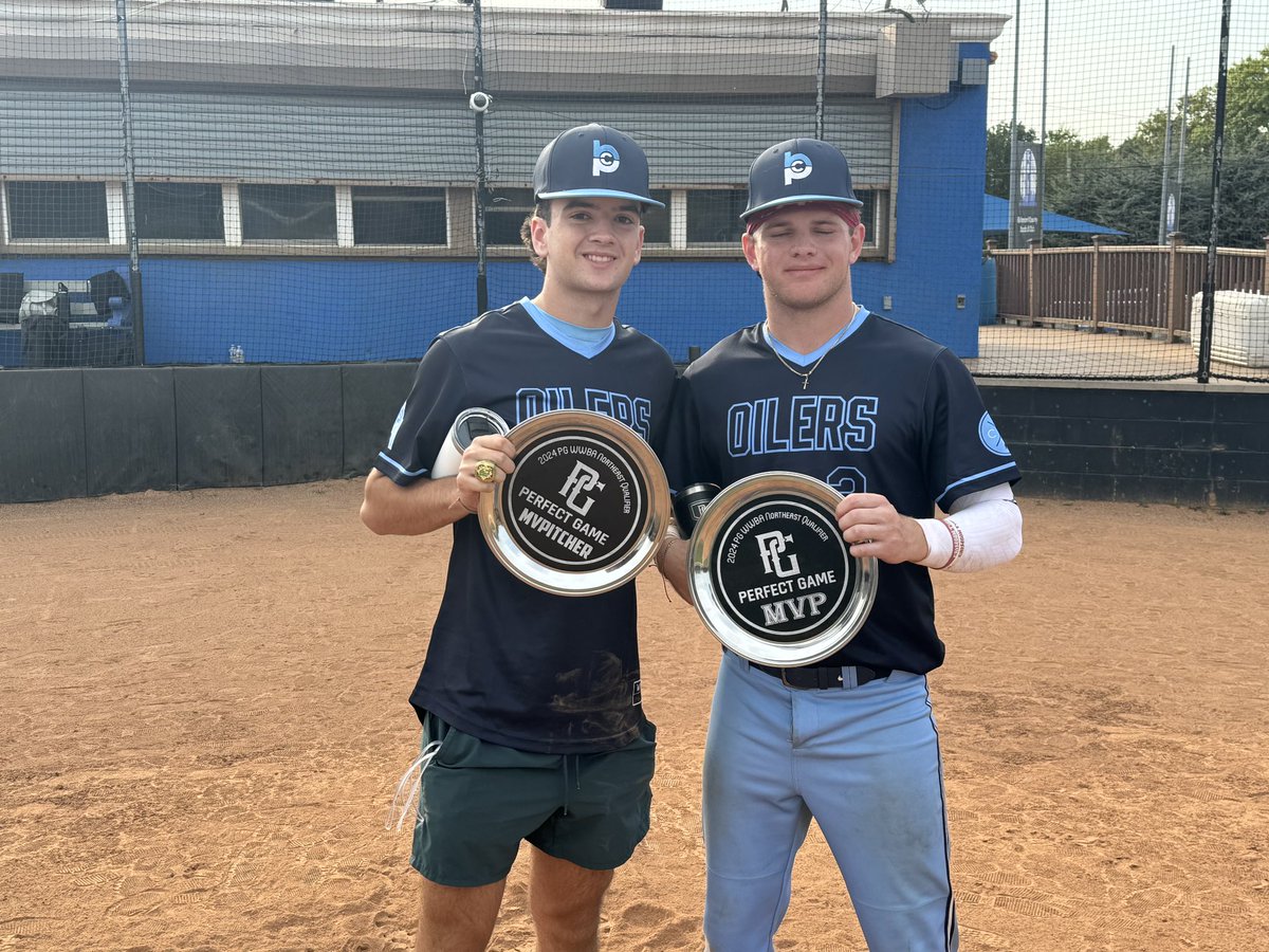 PG Mid Atlantic (NY, NJ, PA, MD,DE,DC) (@pgmidatlantic) on Twitter photo 2024 WWBA NORTHEAST JUPITER QUALIFIER #pgtourney 🏆
🥇Champions: BPC Oilers 2025
🥈Finalists: Cbg Scout Team- Powered by Elite National
🏅MVP: Chase Kroberger, BPC Oilers 2025
🏅MVPitcher: Chase Brandt, BPC Oilers 2025
<a href="/PG_Tourney/">Perfect Game Tournaments</a> 2024 WWBA NORTHEAST JUPITER QUALIFIER #pgtourney 🏆
🥇Champions: BPC Oilers 2025
🥈Finalists: Cbg Scout Team- Powered by Elite National
🏅MVP: Chase Kroberger, BPC Oilers 2025
🏅MVPitcher: Chase Brandt, BPC Oilers 2025
<a href="/PG_Tourney/">Perfect Game Tournaments</a>