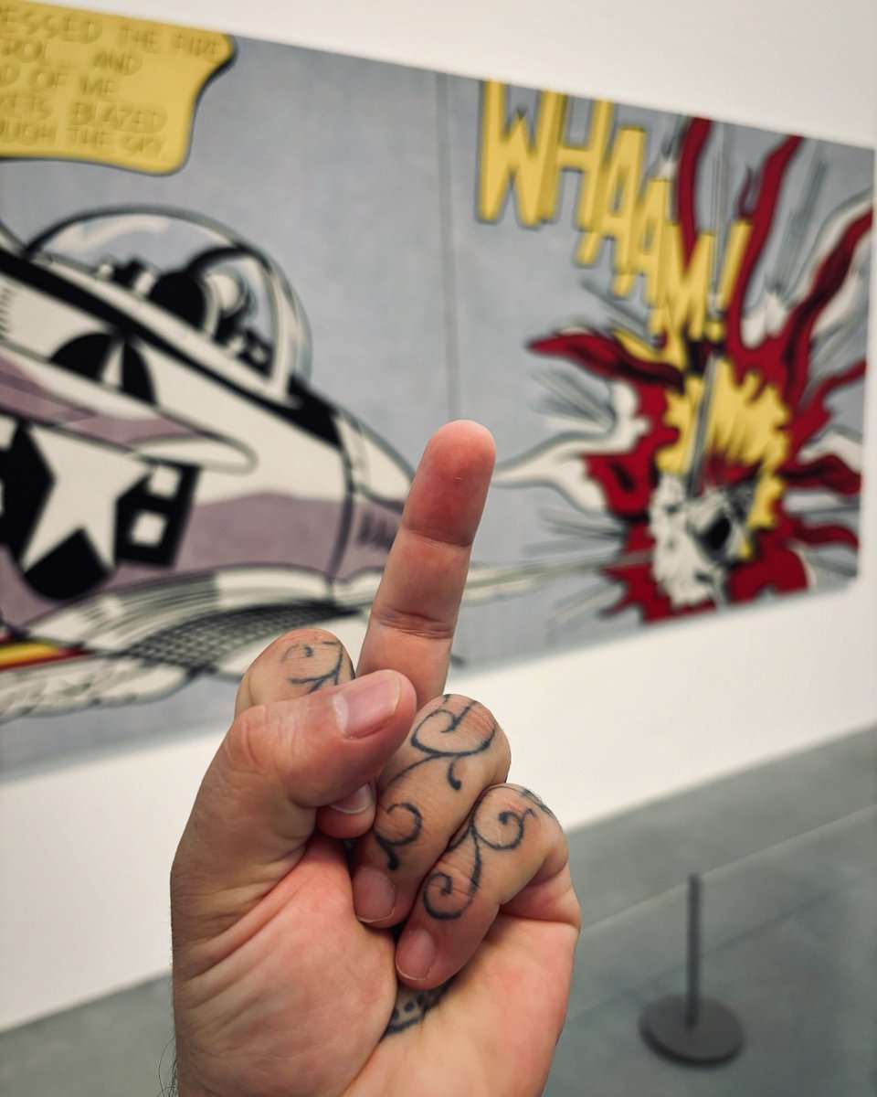 lamanocomic's tweet image. Visited the Tate Modern today. 
F—- You forever Roy Lichtenstein!!