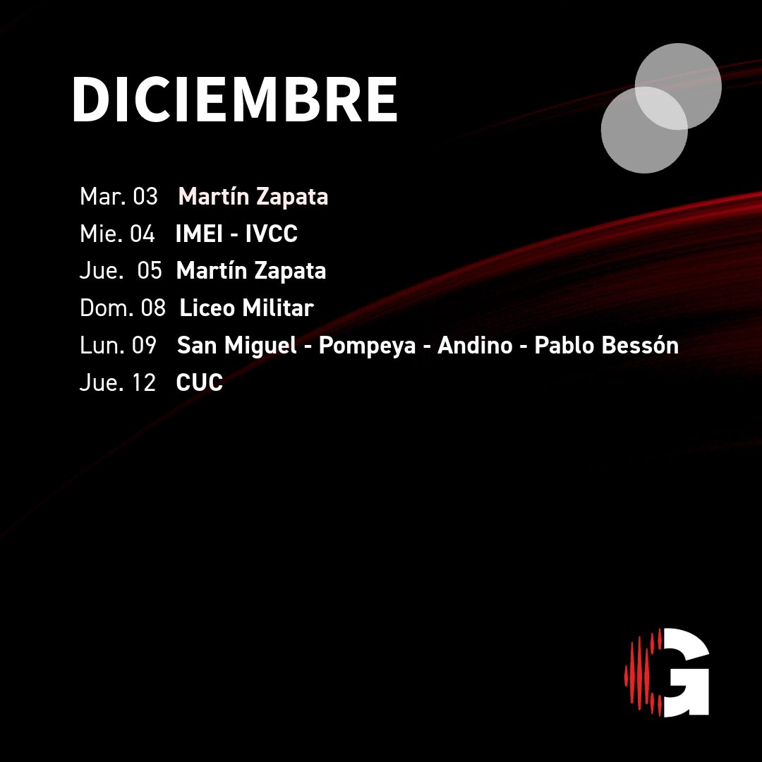 🗓️ Save the Date
👇🏻Te dejamos el calendario de las fiestas que no te podes perder