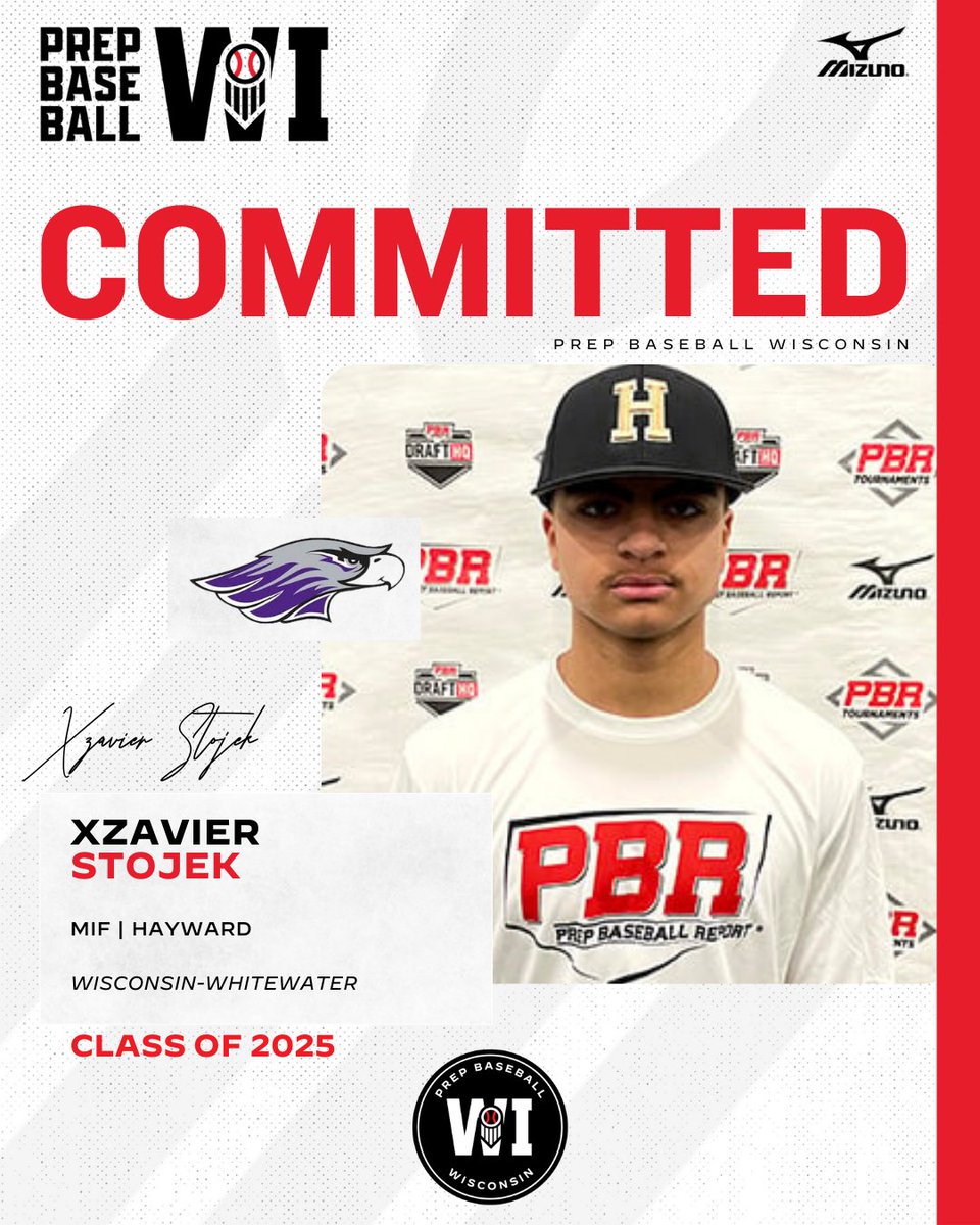 MIF Xzavier Stojek (Hayward, 2025) commits to Wisconsin-Whitewater.

(<a href="/UWWBaseball/">UWW Baseball</a> | <a href="/stojek25/">Xzavier Stojek</a>)

👤: loom.ly/19Kp-8w