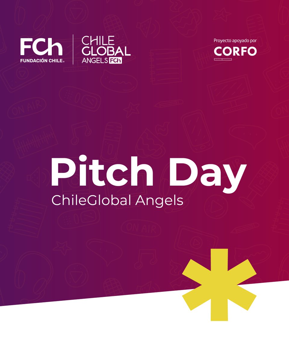 ¡Postula a la convocatoria de #pitchday de nuestros partners de ChileGlobal Angels! 🚀. Si eres una #startup de impacto en etapa temprana y en proceso de escalamiento, postula a nuestro "Pitch Day" 😀.

Encuentra toda la información y los requisitos aquí: chileglobalventures.cl/convocatoria/p…