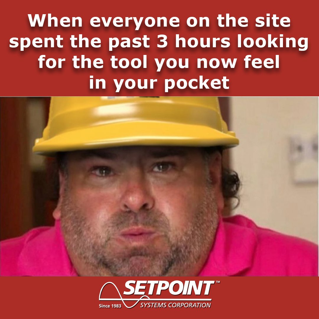 SetpointSystems's tweet photo. We've all been there.

#iot  #ul508a #ualocal208 #controls #HVAC #BAStraining #Smartbuildings #Buildingautomation #enteliweb #corporatetraining #BAS #vavcontrol #hvacmeme #meme #temperaturecontrolsystems  #buildingautomationsystem #systemsintegration #AlwaysEssential #WeBuildCO https://t.co/G4PQGRuSAZ