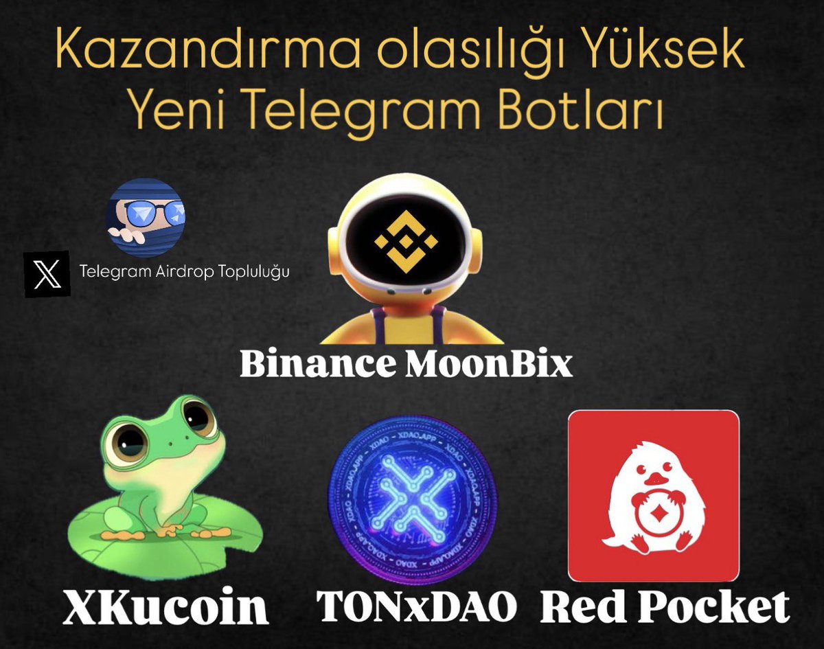 Arkadaşlar her bota girip boşa zaman harcamak yerine kazandırma potanseli yüksek olan telegram botlarında emek vermeye özen göstermelisiniz. Kazandırma potansiyeli yüksek olan projeleri sizler için araştırıp gruplarını kuruyoruz bu gruplarda yardımlaşabilir ve destek
