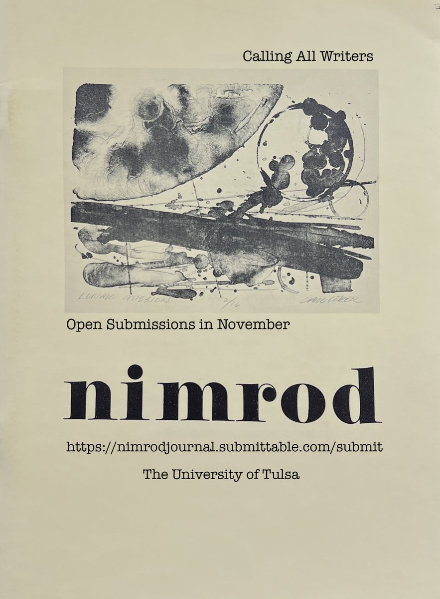Have poems stashed away in shoeboxes? Fiction in the kitchen cabinets? Get them out and send them in. 
Open submissions in November.