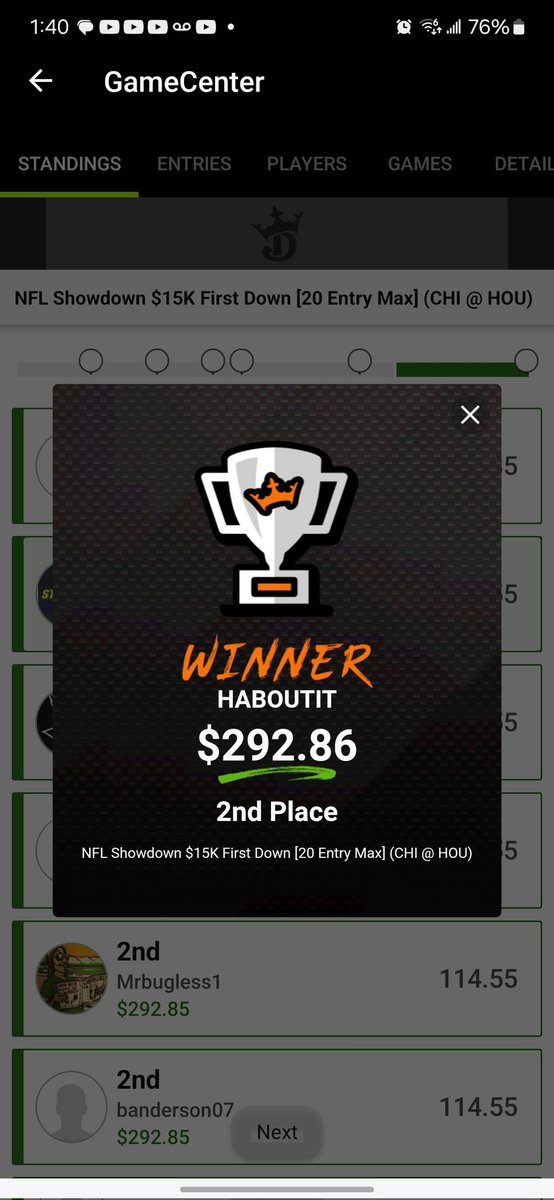 joebencar's tweet photo. Thanks @StokasticHOF couldn't have done it without you. Of course it was my lowest entry haha but I'll still take it. https://t.co/q0K7WJF6q0