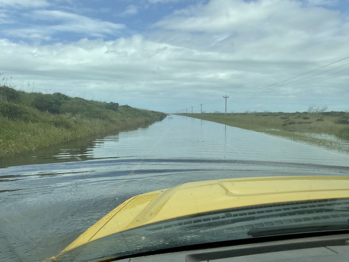 Due to heavy rains and continued ocean overwash, we will NOT be reopening NC12 on the north end of Ocracoke Island today. The water is extremely deep and conditions are unsafe for driving. NCDOT crews will re-evaluate conditions after Wednesday morning's high tide.