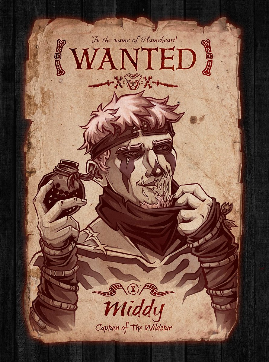 martii_art's tweet image. These pirates have bothered the Reapers' for too long and the flame must now consume them! 🔥But the Servants of Flame better tread carefully, or they might just get scorched themselves by this duo!
Wanted posters for @EliEelEye & @MiddyMidMid 💜
#SeaOfThieves