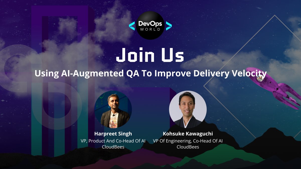 CloudBees's tweet image. #DevOpsWorld2024 might be halfway over, but the best is yet to come! 

Tune in now for exciting sessions featuring top #DevOps experts. Learn about the latest trends, gain practical knowledge, and network with like-minded professionals: devopsworld.com