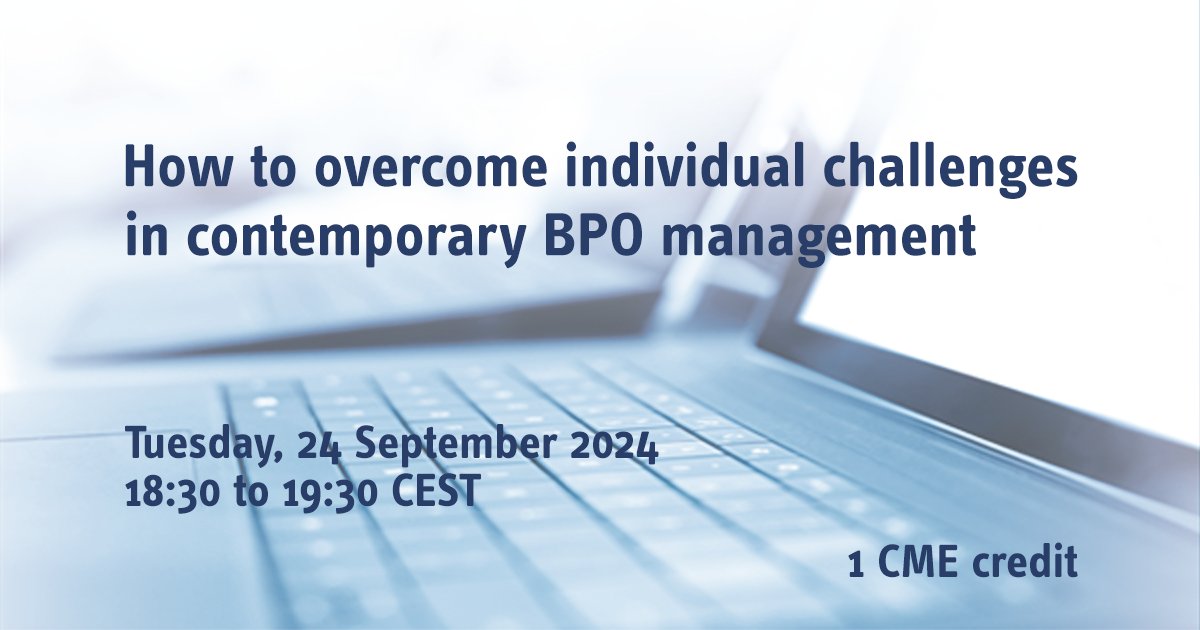 Curious about contemporary BPO mgmt? Our new #UROwebinar will cover energy sources, surgical anatomy for continence and ejaculation sparing, management of treatment failures, and more. Join us &amp; claim your CME credit after. 

Register now 👇
webinars.uroweb.org/EAU/webinars/1…