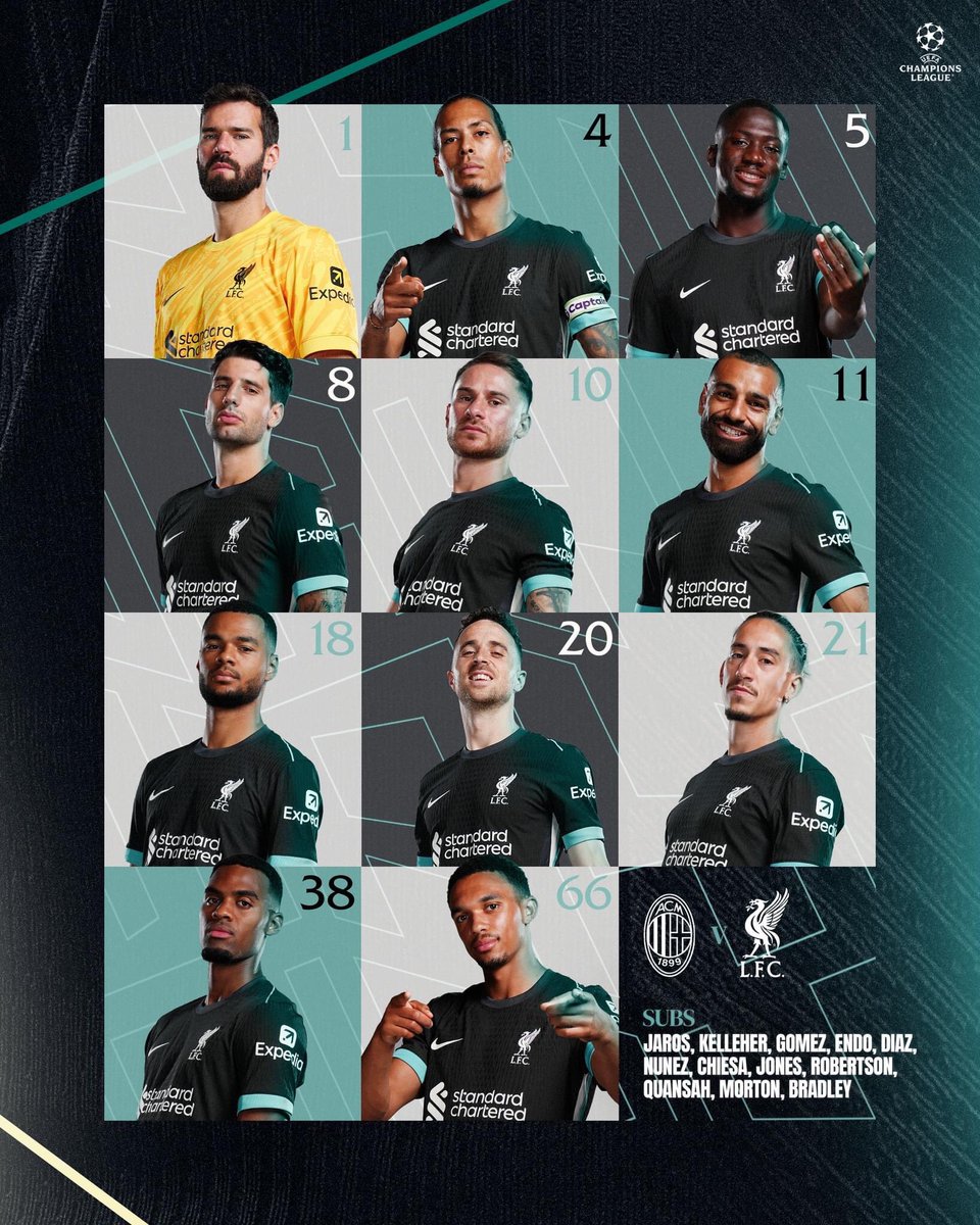 Liverpool lineup vs AC Milan 

#UCL #liverpool #ACMilan #sansiro