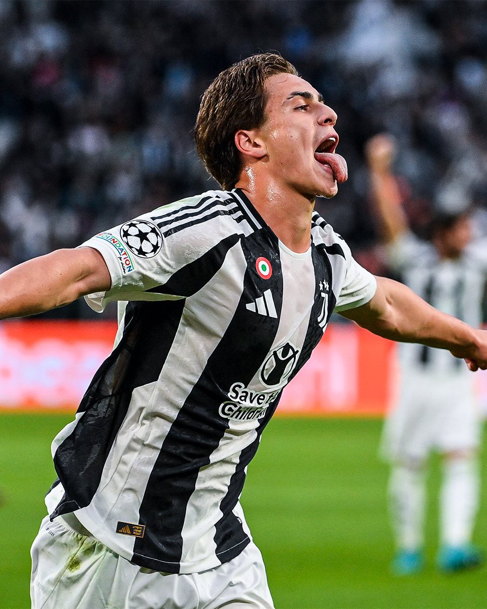 FabrizioRomano's tweet photo. ⚪️⚫️🇹🇷 Kenan Yıldız beats the record to become the youngest Juventus Champions League scorer ever.

Goal in first ever Serie A start.
Goal in first ever Coppa Italia start.
Goal in first ever Champions League start. https://t.co/Cp82we8bWF