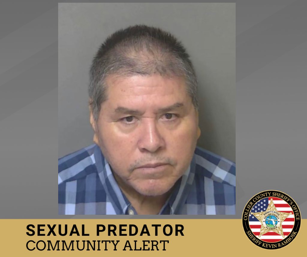 FDLE has informed us that registered sexual predator Arnulfo Morales, 67, has a new address. He now lives at 3530 22nd Ave. N.E., Naples. His qualifying offense is sexual battery/coerce child by adult; F.S. 794.011(8)(b).
 
For more info visit offender.fdle.state.fl.us/offender/