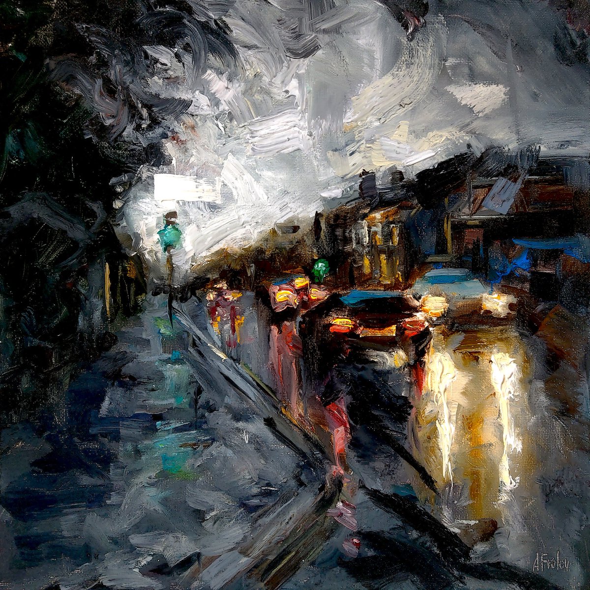 Morning, My oil painting