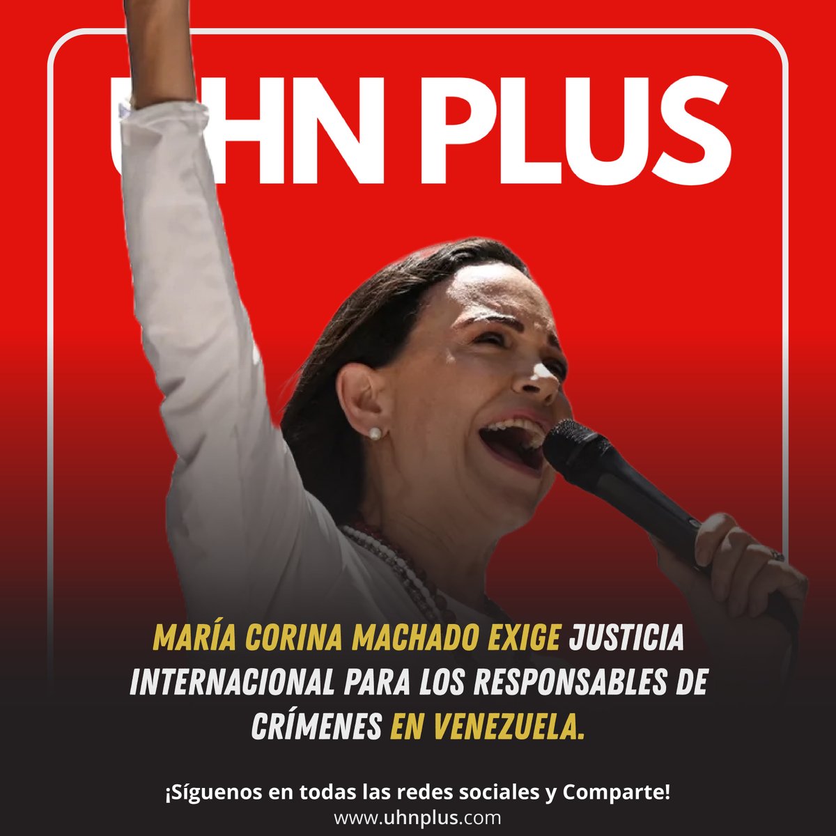 🇻🇪 | ÚLTIMA HORA

La líder opositora venezolana, María Corina Machado, ha exigido que los responsables de los crímenes de lesa humanidad documentados en el último informe de la Misión de la ONU sobre Venezuela sean llevados ante la justicia internacional. Según Machado, las
